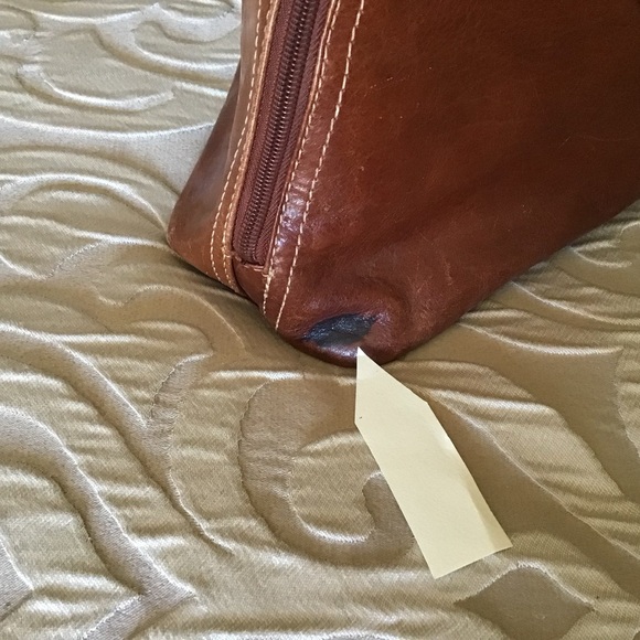 GIANI BERNINI all leather purse, in a very rich brown - Picture 9 of 11